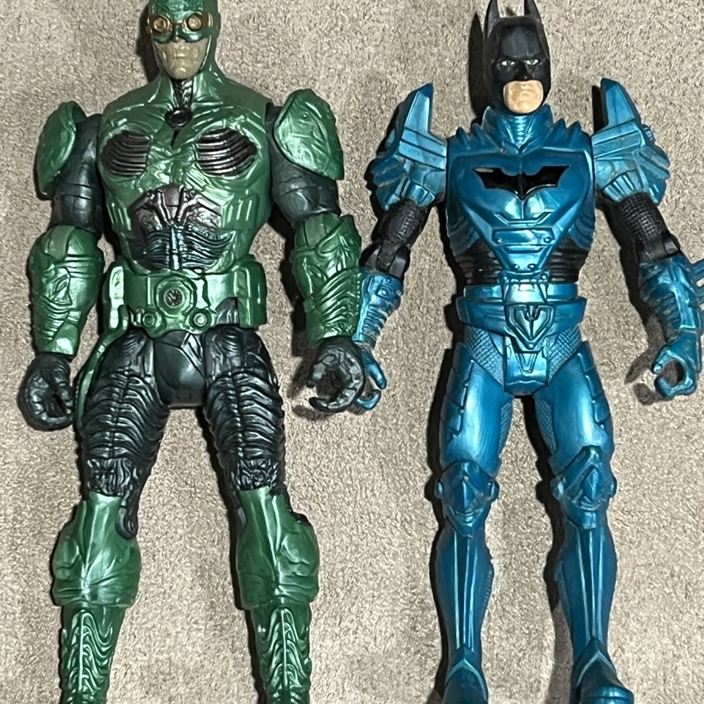 Batman Ultra Armor DC comics Hero Zone Swing Shot &  Green Parademon 6” lot of 2
